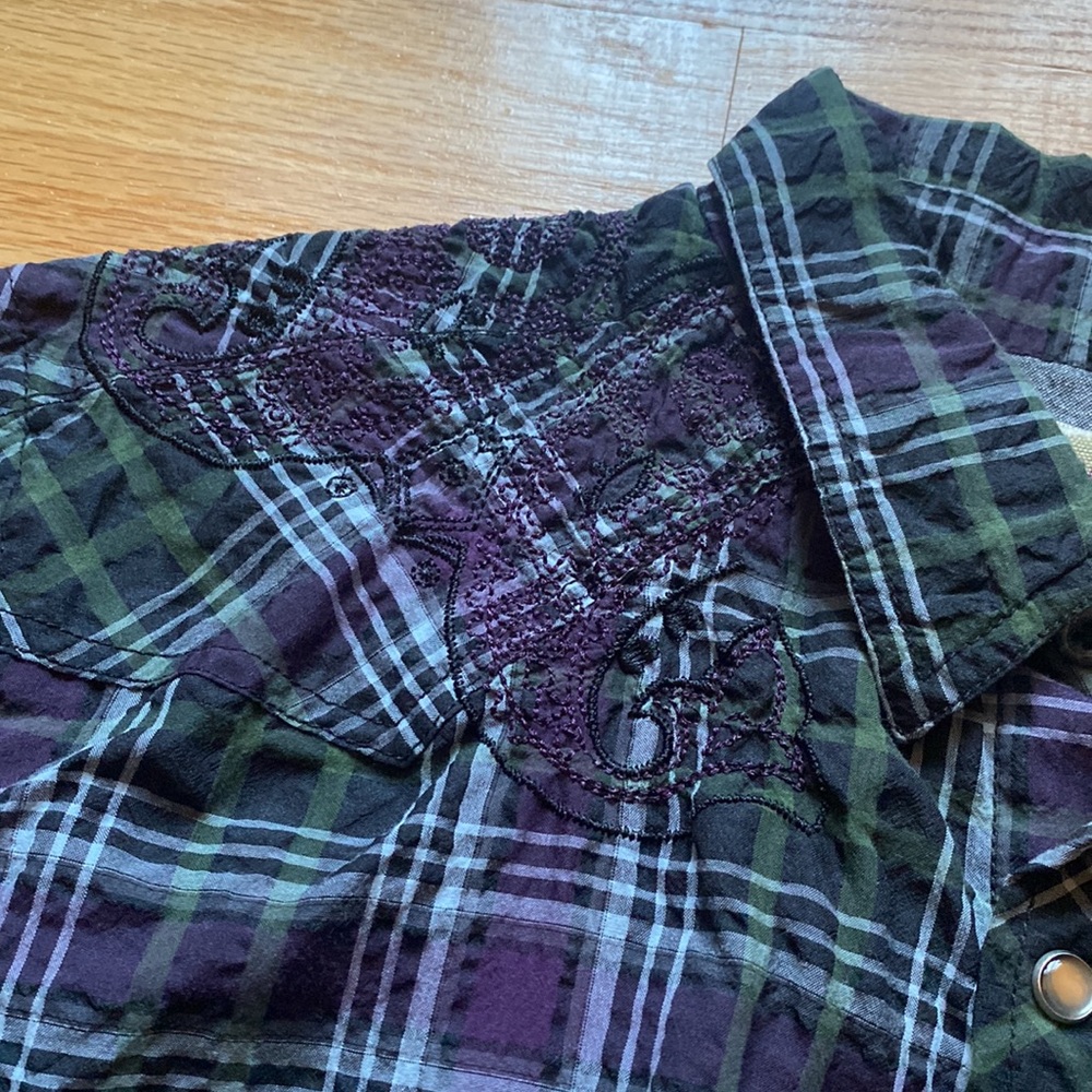 Vintage Red Plaid Shirt - XL - Picture 3 of 5